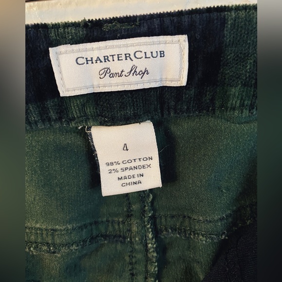 Charter Club Plaid Corduroys - Picture 5 of 5
